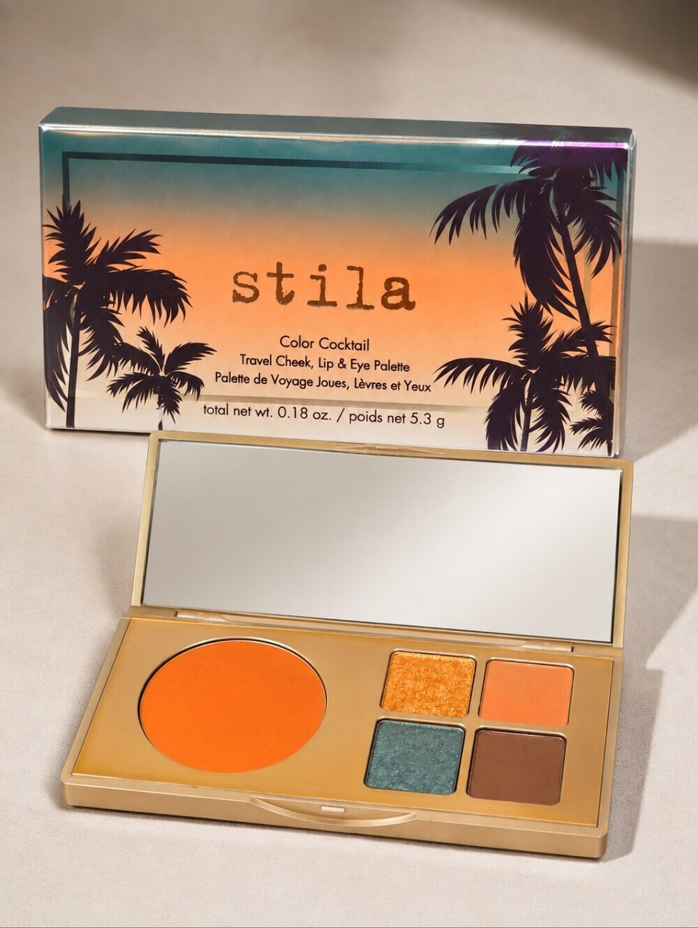 🕯️ NEW Stila Color Cocktail Travel Cheek Lip Eye Makeup Palette Multiuse